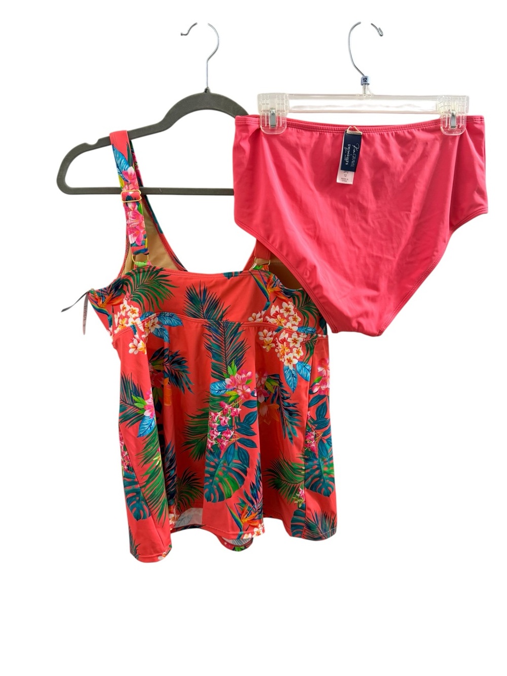 Kim Gravel x Swimsuits Floral Tankini and Brief Size 12 NWT - Picture 3 of 5
